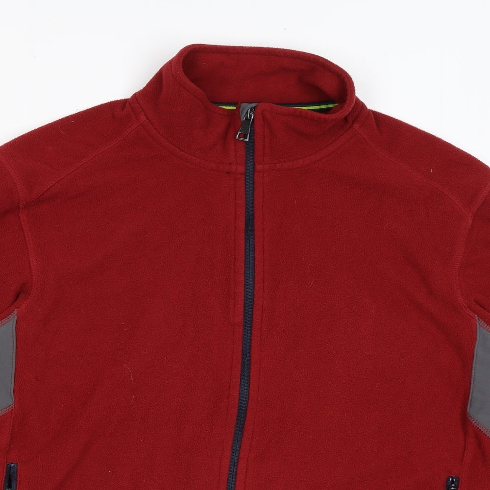 Marks and Spencer Mens Red Jacket Size S Zip