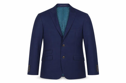 ONESIX5IVE5ive Mens Blue Polyester Jacket Suit Jacket Size 40 Regular