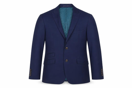 ONESIX5IVE5ive Mens Blue Polyester Jacket Suit Jacket Size 40 Regular