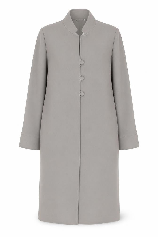 Mad Jak Designs Womens Grey Jacket Blazer Size M Button - Shoulder Pads