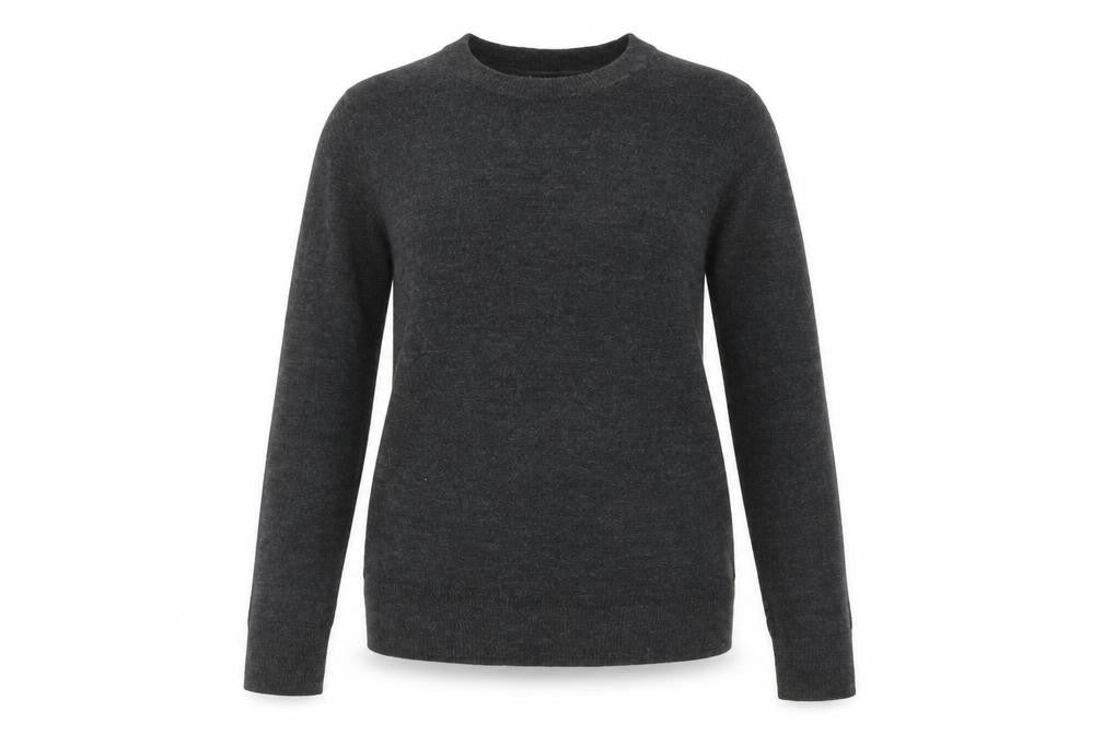 Marks & Spencer Womens Grey Crew Neck Acrylic Pullover Jumper Size 8