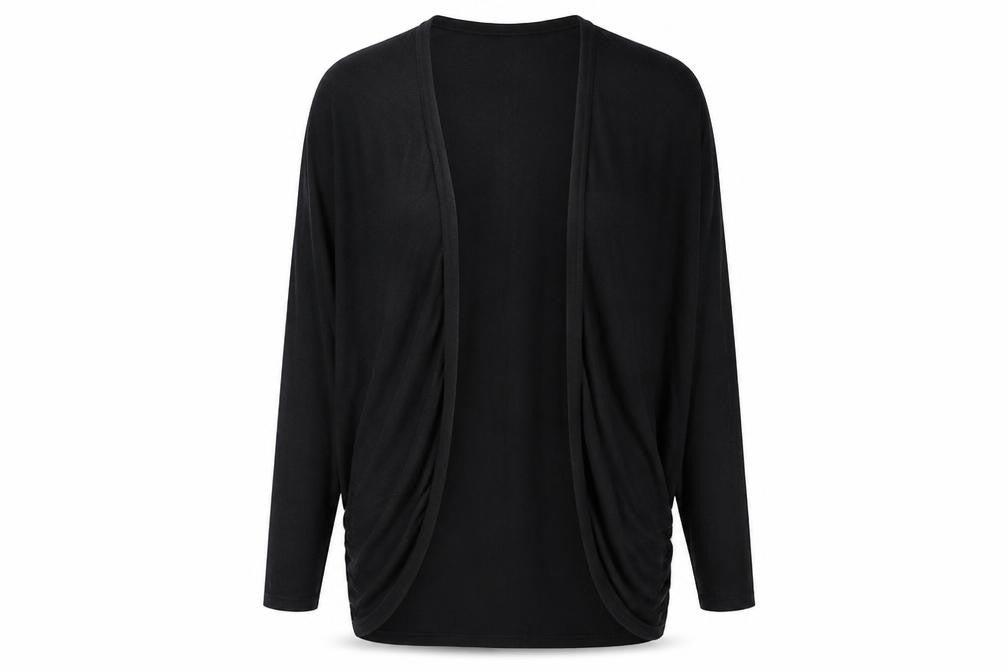 Red Herring Womens Black V-Neck Cotton Cardigan Jumper Size 12