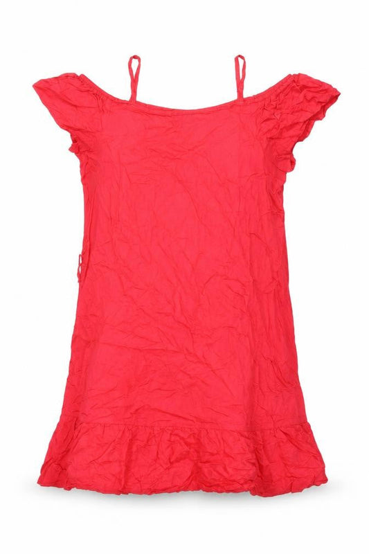 Hering Kids Girls Red Viscose Shift Size 16 Years Scoop Neck Pullover