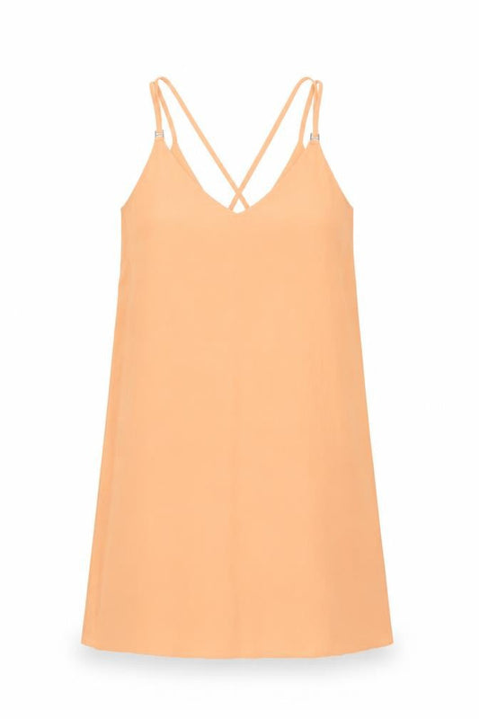 Dorothy Perkins Womens Orange Polyester Shift Size 12 V-Neck Pullover