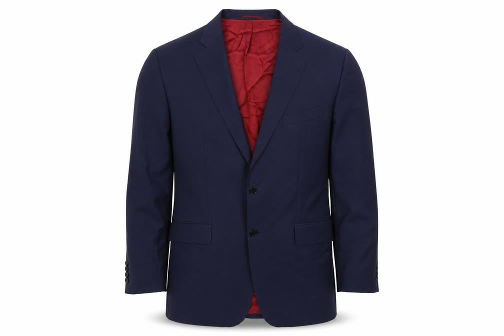 Nicholas Jones Mens Blue Wool Jacket Suit Jacket Size 46 Regular