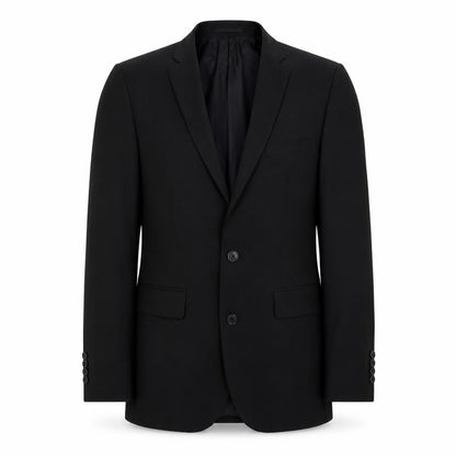 Fellini Mens Black Polyester Jacket Suit Jacket Size 36 Regular