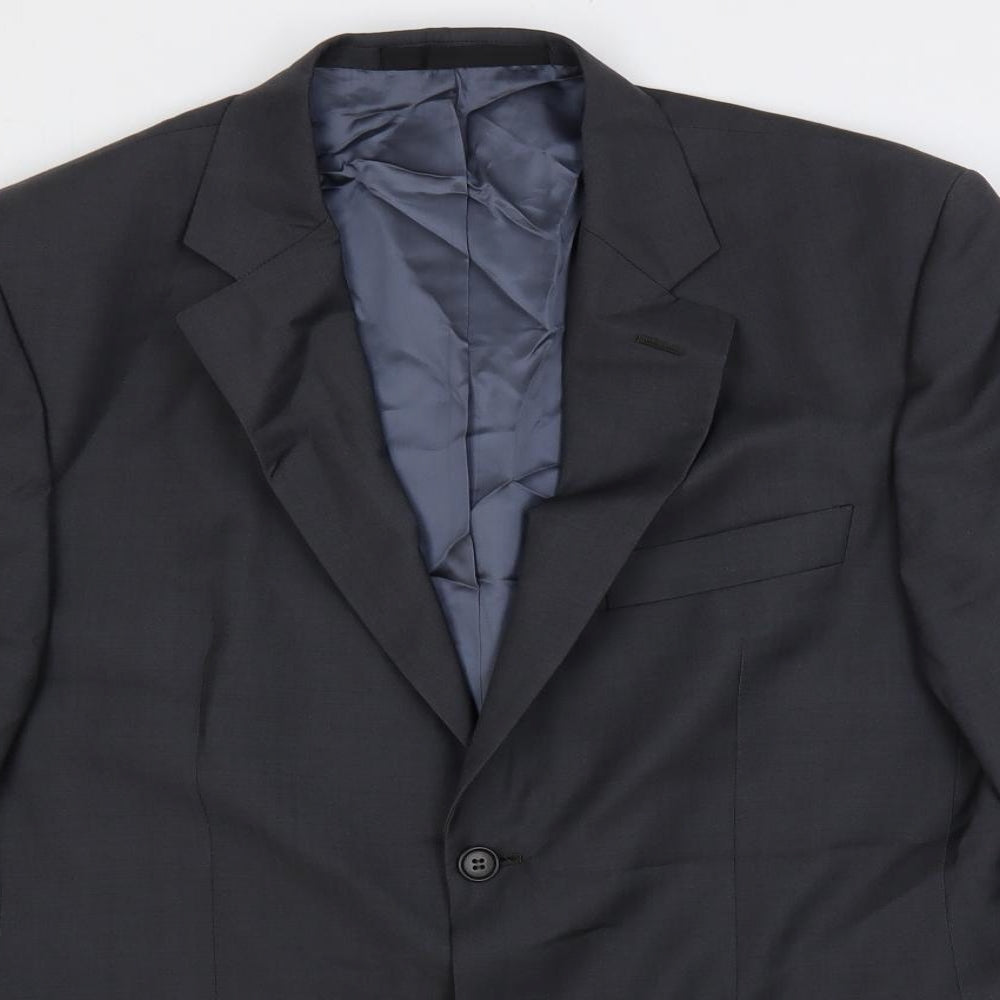 Marks and Spencer Mens Grey Wool Jacket Suit Jacket Size 40 Regular