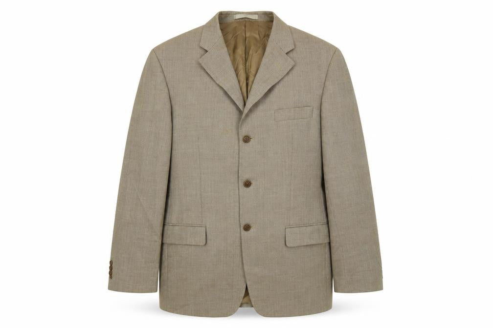 Marks & Spencer Mens Beige Wool Jacket Suit Jacket Size 42 Regular
