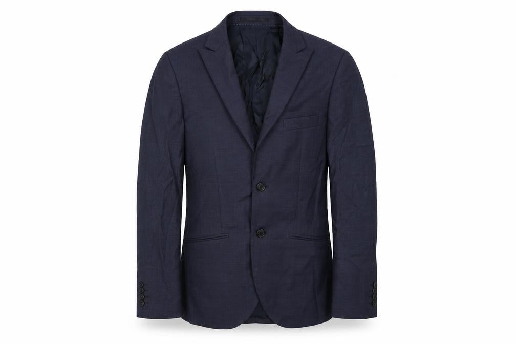 Topman Mens Blue Wool Jacket Suit Jacket Size 36 Regular