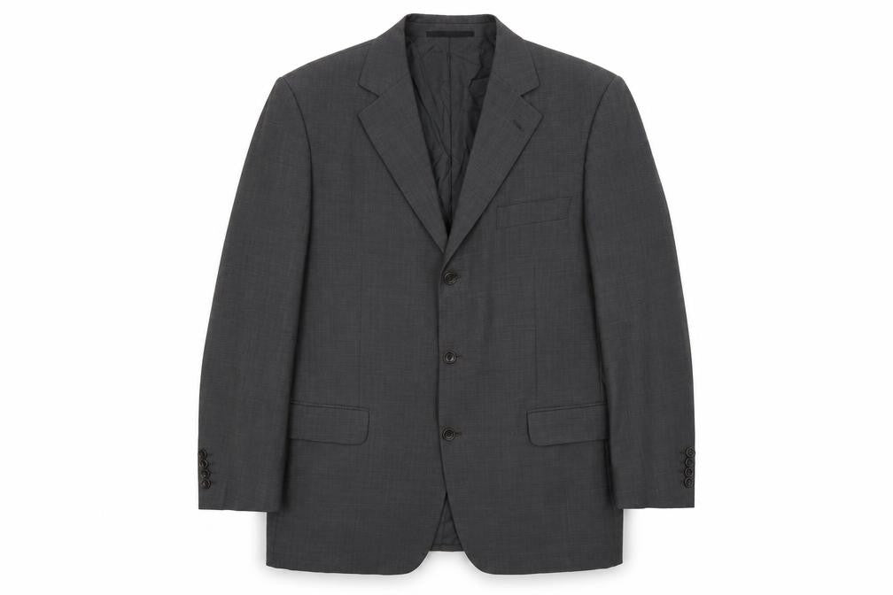 Cerruti Mens Grey Wool Jacket Suit Jacket Size 42 Regular