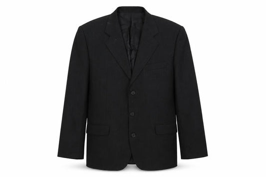 Continental Mens Black Wool Jacket Suit Jacket Size 42 Regular