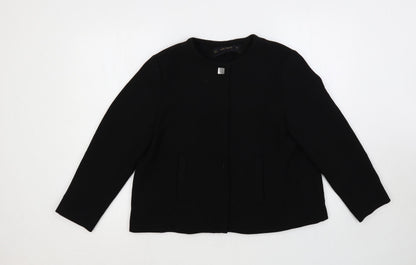 Zara Womens Black Jacket Size M Snap