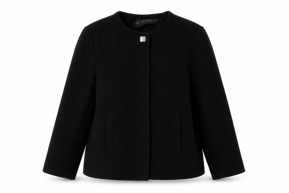 Zara Womens Black Jacket Size M Snap