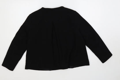Zara Womens Black Jacket Size M Snap