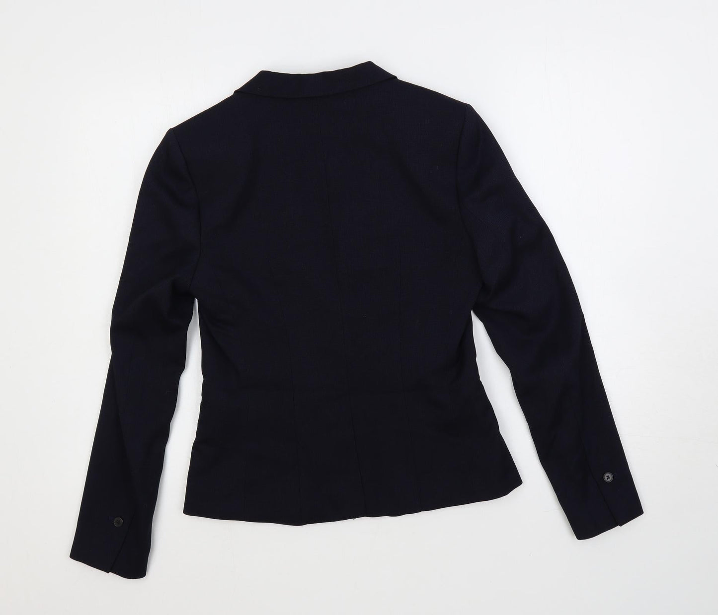 H&M Womens Blue Jacket Blazer Size 10 Button