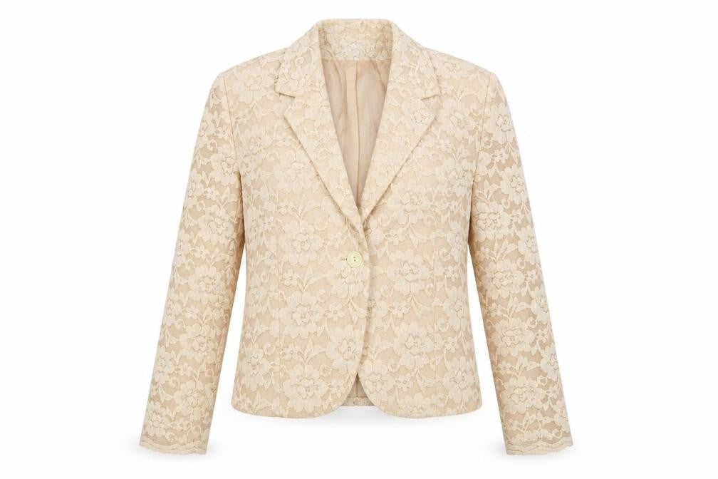 Michel Ambers Womens Pink Jacket Blazer Size 14 Button