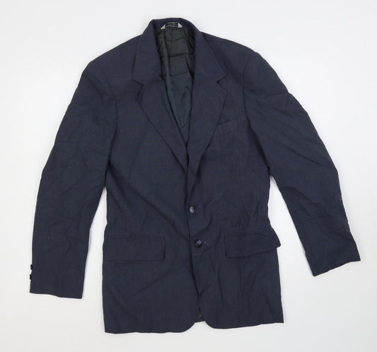 Prep Mens Blue Polyester Jacket Suit Jacket Size 38 Regular