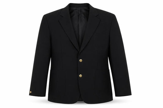 Dunn & Co Mens Black Polyester Jacket Blazer Size 42 Regular