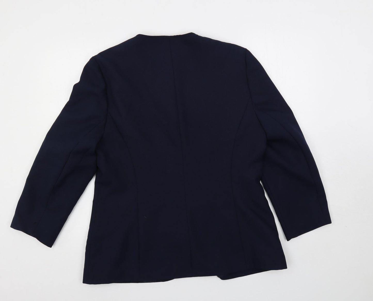 Debenhams Womens Blue Jacket Blazer Size 16 Button