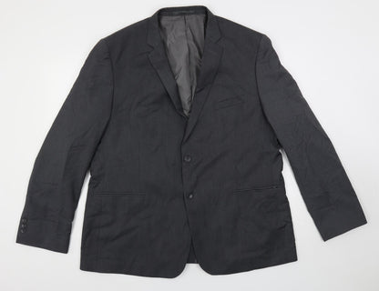 Goodsouls Mens Grey Polyester Jacket Suit Jacket Size 46 Regular