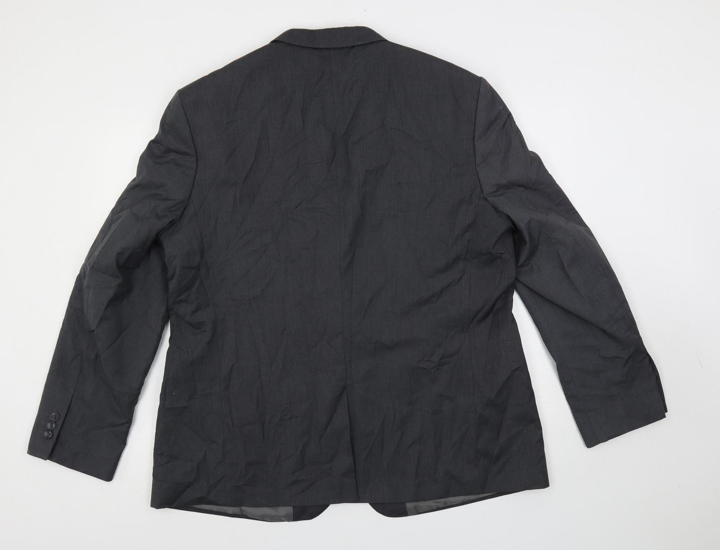 Goodsouls Mens Grey Polyester Jacket Suit Jacket Size 46 Regular