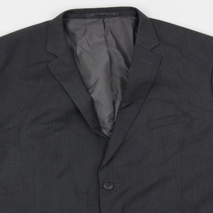 Goodsouls Mens Grey Polyester Jacket Suit Jacket Size 46 Regular