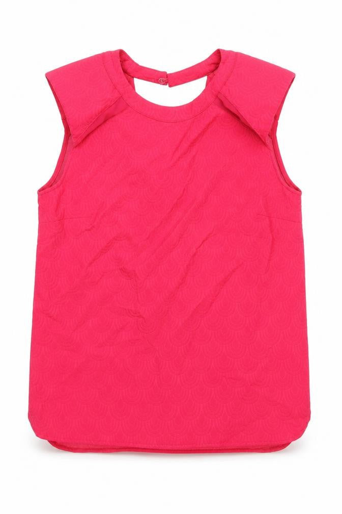 river is Womens Pink Geometric Polyester Basic Tank Size 12 Round Neck - Shoulder Pads