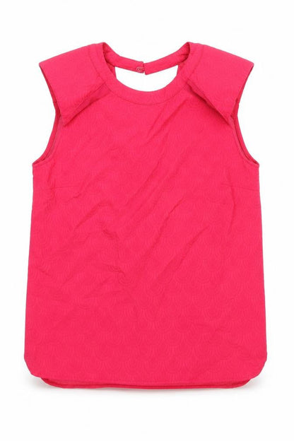 river is Womens Pink Geometric Polyester Basic Tank Size 12 Round Neck - Shoulder Pads