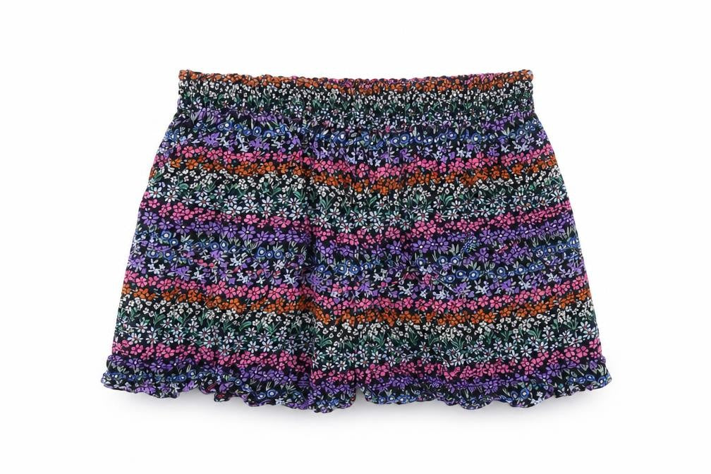 Marks & Spencer Girls Multicoloured Floral Vinyl Pettiskirt Skirt Size 12-13 Years Regular Pull On