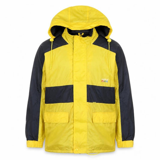 Rukka Girls Yellow Colourblock Jacket Size 11-12 Years Zip - Age 11-13 Years