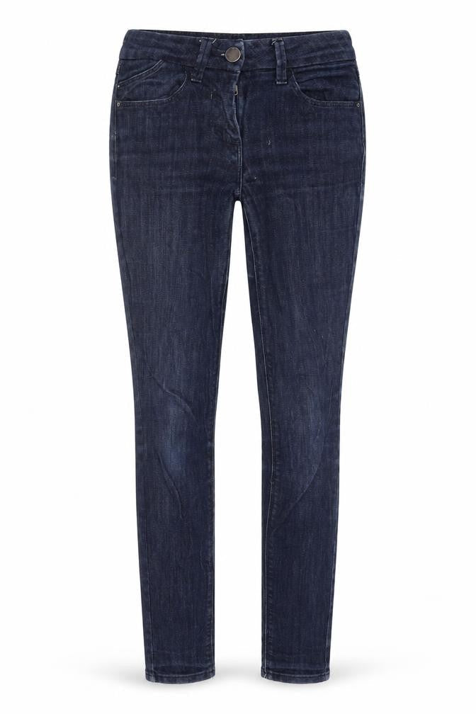 Marks & Spencer Womens Blue Cotton Jegging Jeans Size 8 L38 in Regular Zip