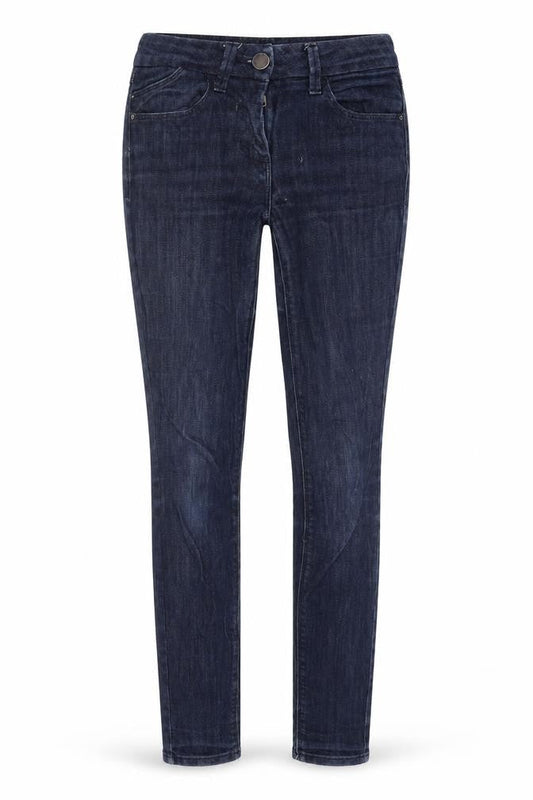Marks & Spencer Womens Blue Cotton Jegging Jeans Size 8 L38 in Regular Zip