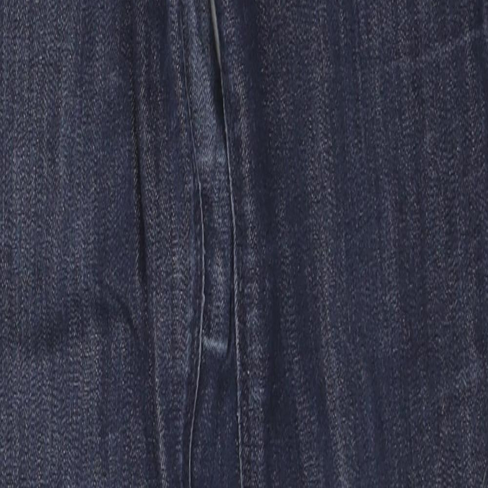 Marks and Spencer Womens Blue Cotton Jegging Jeans Size 8 L38 in Regular Zip