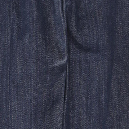 Marks & Spencer Womens Blue Cotton Jegging Jeans Size 8 L38 in Regular Zip