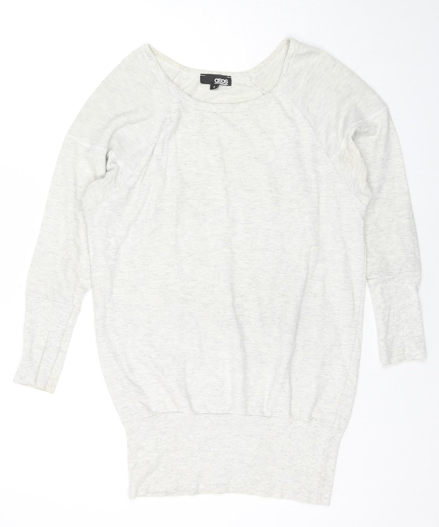 ASOS Womens Grey Cotton Pullover Sweatshirt Size 8 Pullover
