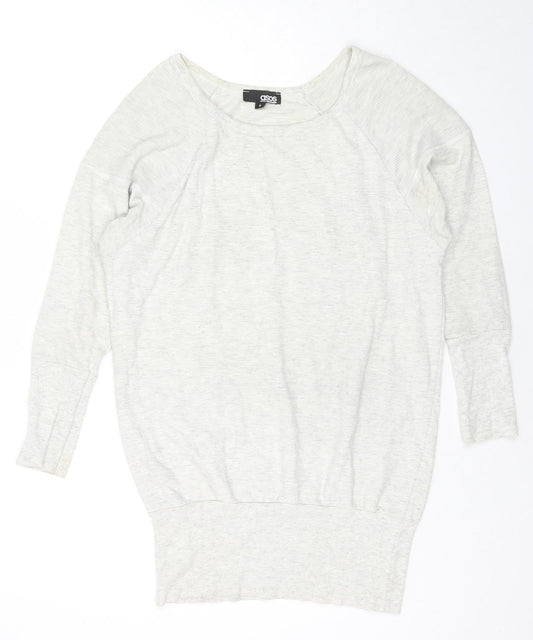ASOS Womens Grey Cotton Pullover Sweatshirt Size 8 Pullover