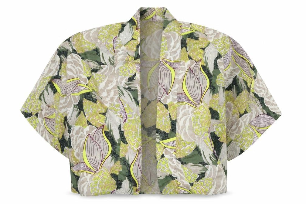 Fashion Union Womens Multicoloured Floral Polyester Kimono Blouse Size S V-Neck