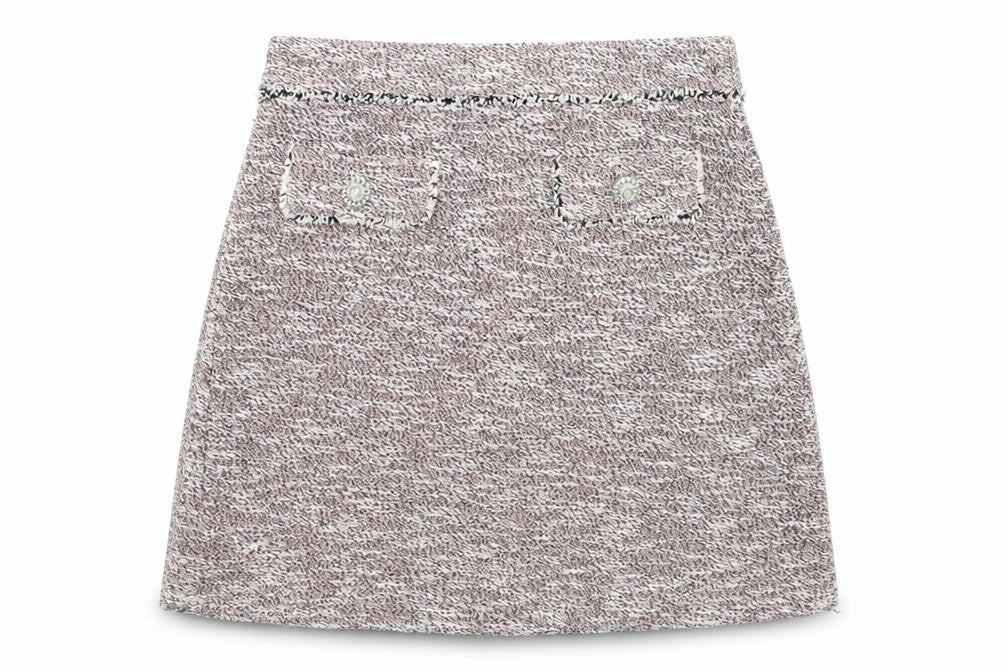 Dorothy Perkins Womens Multicoloured Polyester A-Line Skirt Size 8 Zip
