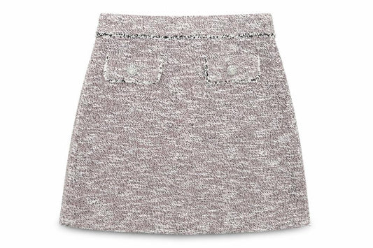 Dorothy Perkins Womens Multicoloured Polyester A-Line Skirt Size 8 Zip