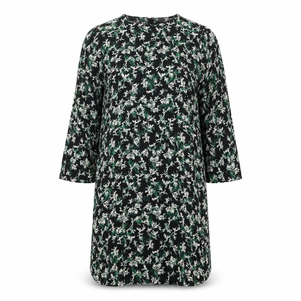 & Other Stories Womens Multicoloured Geometric Viscose Shift Size 8 Round Neck Zip