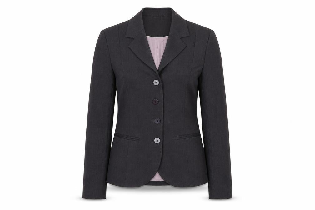 NEXT Womens Grey Geometric Polyester Jacket Blazer Size 8