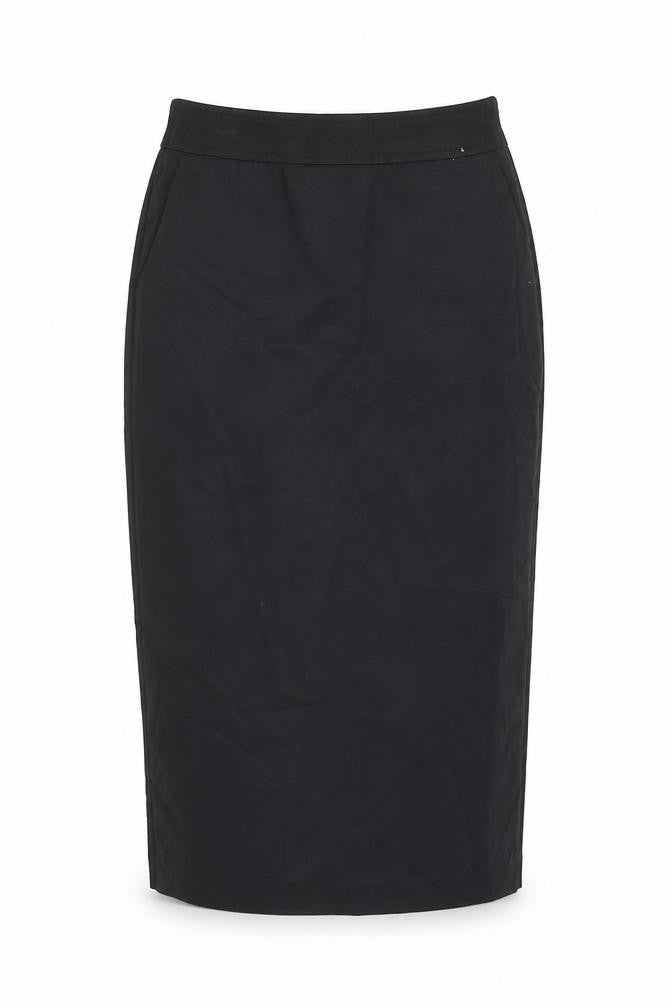 Warehouse Womens Black Polyester Straight & Pencil Skirt Size 6 Zip - Slit