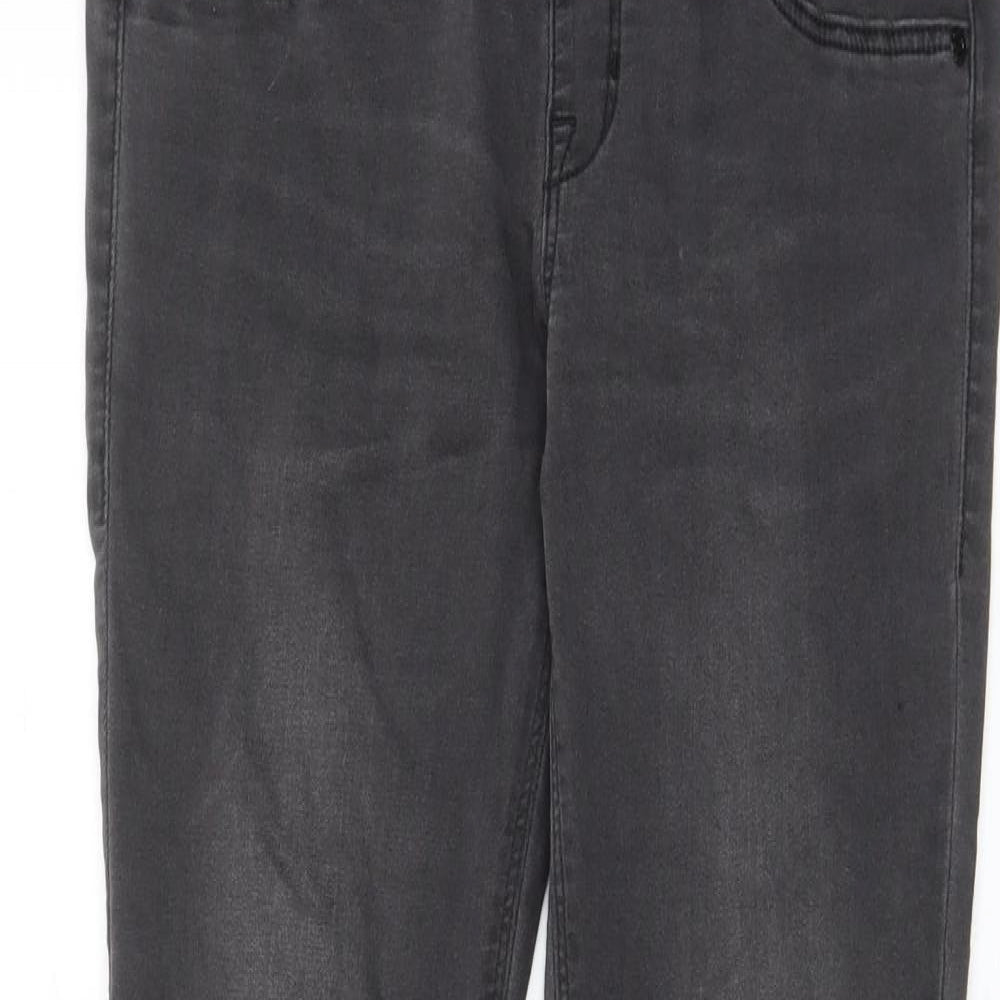 H&M Womens Grey Cotton Skinny Jeans Size 10 L30 in Regular