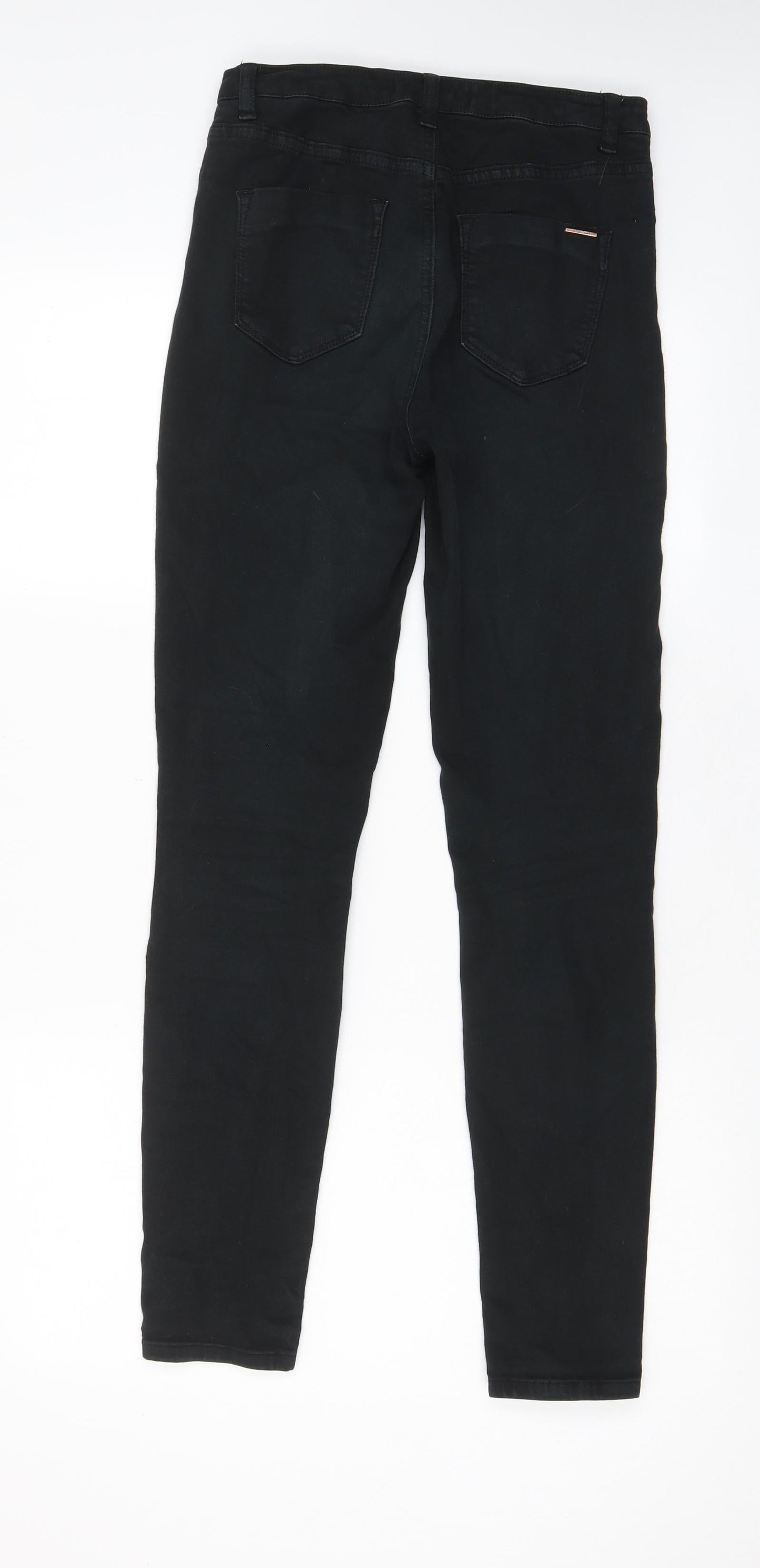Toxik3 Womens Black Cotton Skinny Jeans Size 8 L27 in Regular Zip - Pockets, Belt Loops