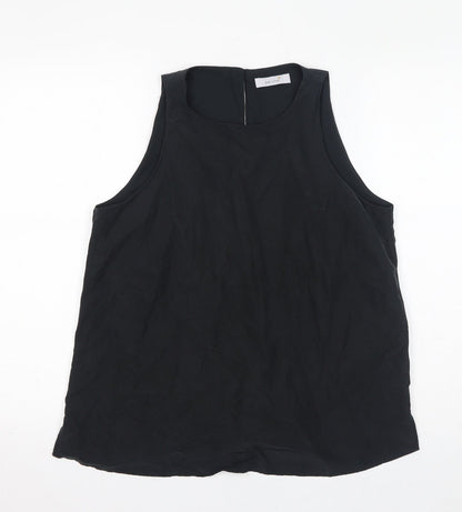 Per Una Womens Grey Modal Basic Tank Size 10 Round Neck