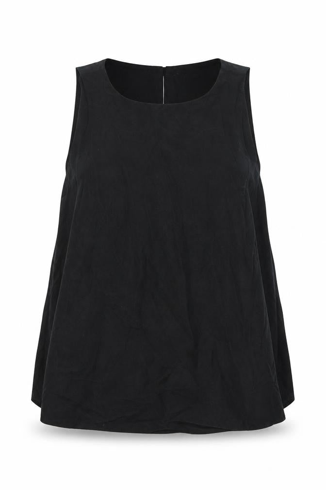 Per Una Womens Grey Modal Basic Tank Size 10 Round Neck