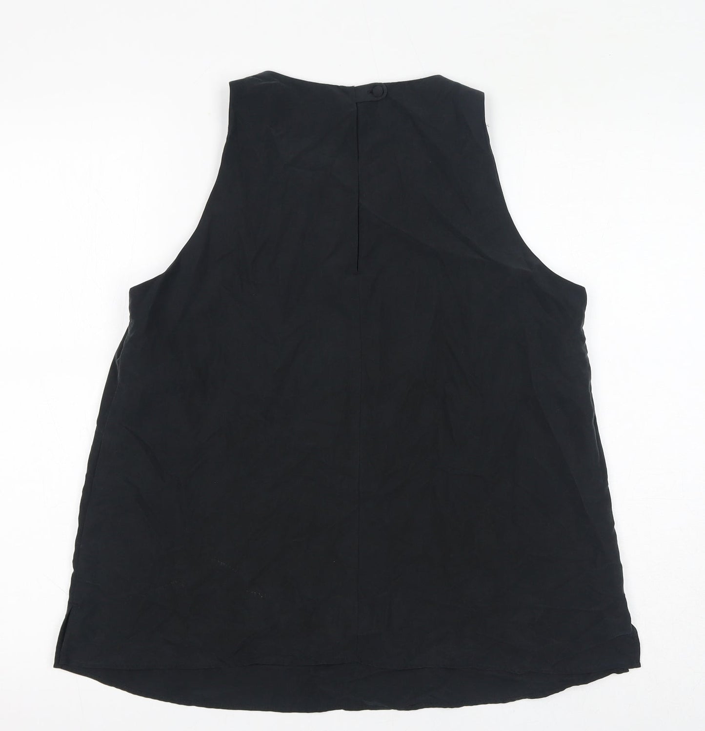 Per Una Womens Grey Modal Basic Tank Size 10 Round Neck