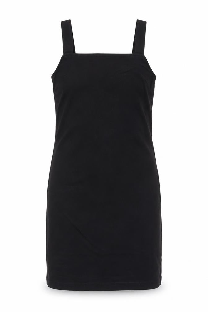 New Look Girls Black Viscose Pencil Dress Size 10 Years Square Neck Pullover