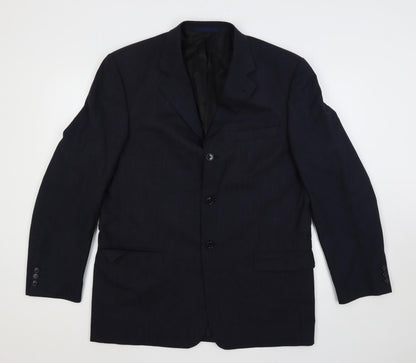 Next Mens Blue Wool Jacket Suit Jacket Size 42 Regular
