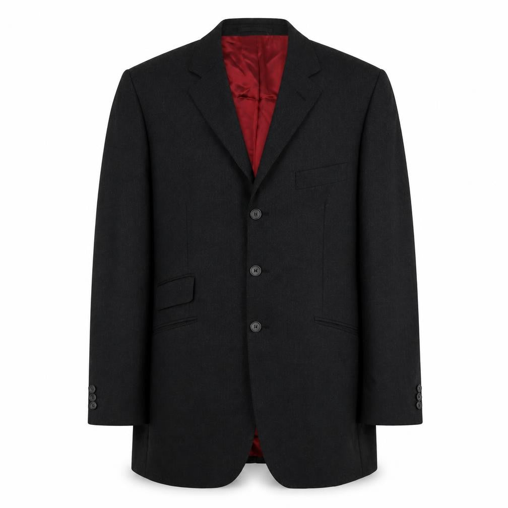 Burton Mens Grey Viscose Jacket Suit Jacket Size 40 Regular